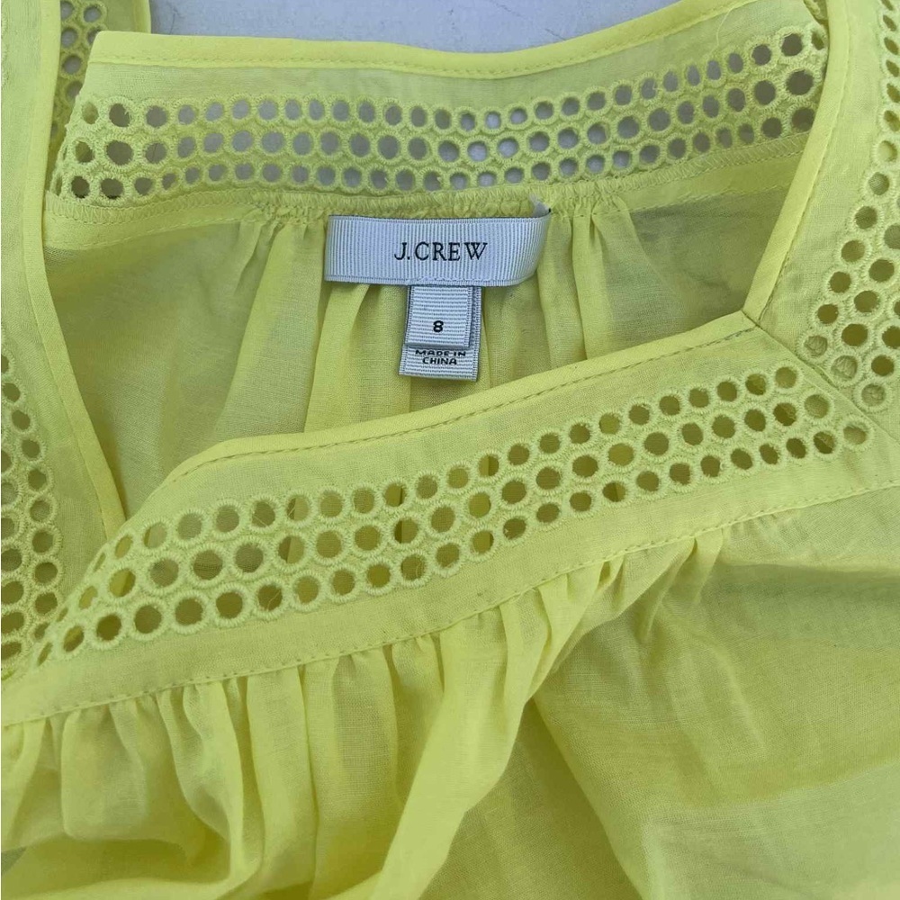 J. Crew Light Yellow Cotton-Silk Blend Fabric - Picture 5 of 5